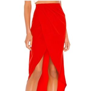 NWT Superdown Arielle Slit Maxi Skirt